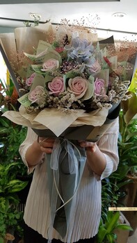 머니플라워 돈꽃다발 핑크비누꽃드라이플라워꽃다발/부산지역만배송이가능합니다(강서구기장제외입니다)