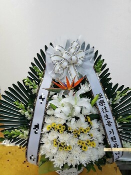근조바구니 국화꽃바구니/장례식장,49제국화꽃바구니