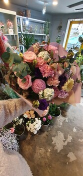 변치않는사랑 리시안셔스꽃다발/부산지역꽃배달/기장강서구 제외입니다