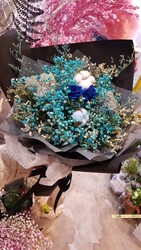 장미프리저브드플라워 안개드라이플라워 꽃다발/부산지역꽃배달