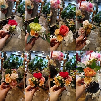 코사지,부토니아,가슴에 다는꽃*********배송비 별도 상품입니다*********************