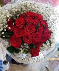 20송이장미 안개꽃다발/부산지역꽃배달/기장강서구제외입니다