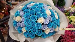 파란비누꽃 백송이 비누꽃꽃다발 ~~/기념일 프로포즈/부산지역만 배송이 가능합니다