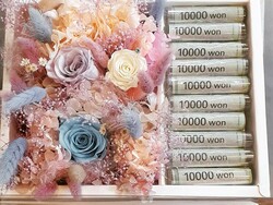 천일꽃,드라이플라워프리저브드플라워/어버이날꽃선물/ ***용돈박스 현금박스*****부산지역 꽃배달 (기장강서구제외입니다)