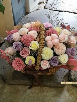프린세스 비누꽃바구니/생일 출산축하/부산지역꽃배달 기장강서구제외
