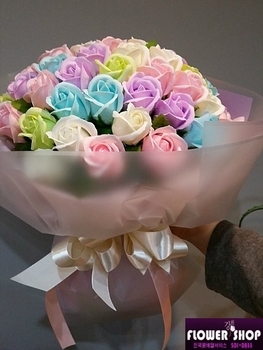 50송이 파스텔사랑 비누꽃 ~~~**부산지역만 배송이 가능한 상품입니다