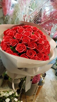 50송이 레드 비누꽃 ~~~**부산지역만 배송이 가능한 상품입니다